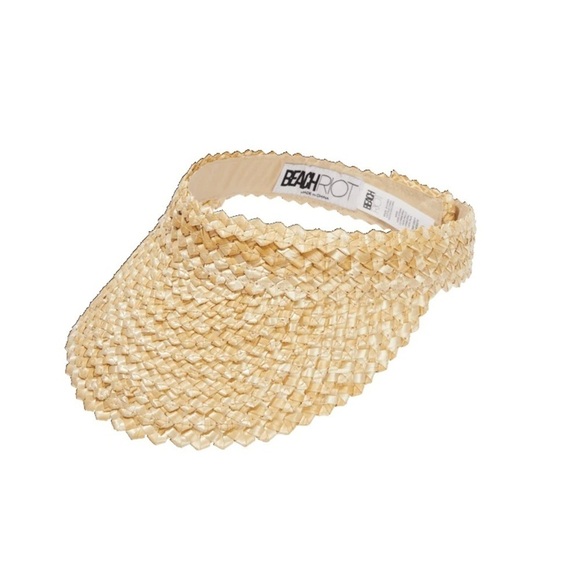 Beach Riot Accessories - NEW Beach Riot Straw Visor Hat